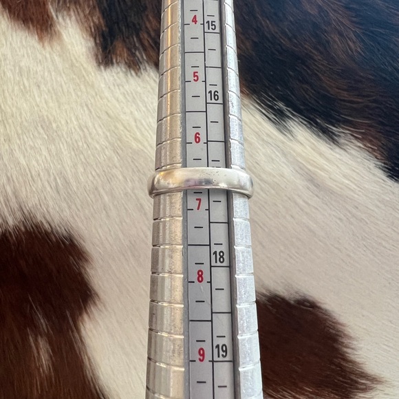 ❤️ Kingman Turquoise Robins Egg Blue Heart Shaped Navajo Style 925 Ring Sz 6.75 - Picture 10 of 16